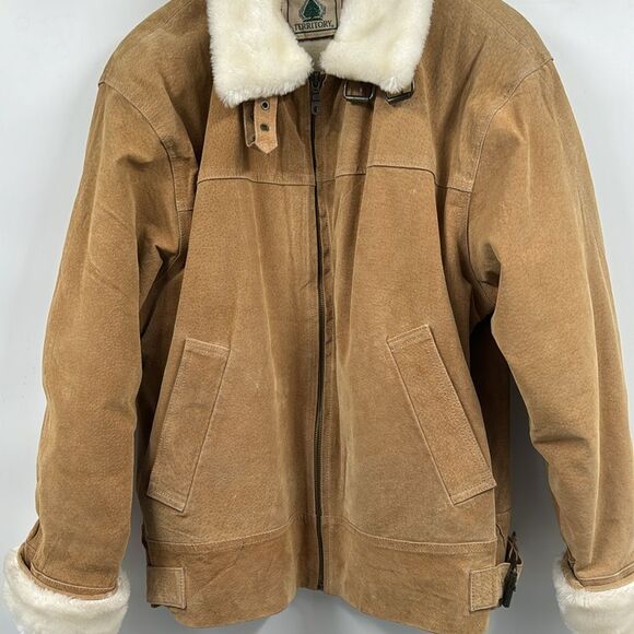 North West Territory Womens Genuine Leather Jacket Large - Picture 10 of 10